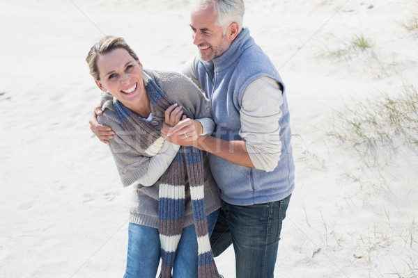 Séduisant couple plage lumineuses cool jour [[stock_photo]] © wavebreak_media