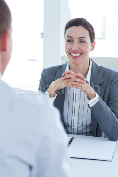 Businesswoman conducting an interview with businessman Stock photo © wavebreak_media