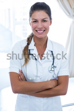 微笑 專業的 護士 武器 粉紅絲帶 商業照片 © wavebreak_media