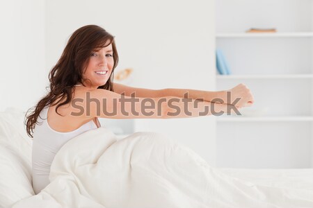 Woman is very happy with her weight Stock photo © wavebreak_media