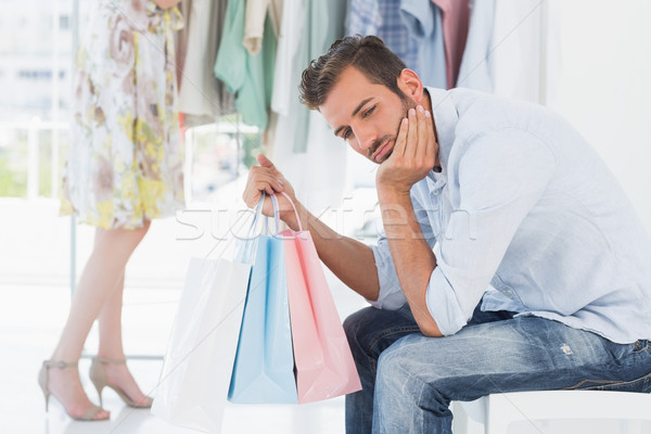 S'ennuie homme femme séance [[stock_photo]] © wavebreak_media