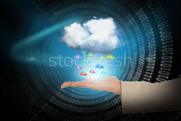 Hand Wolke App Symbole digital composite Stock foto © wavebreak_media