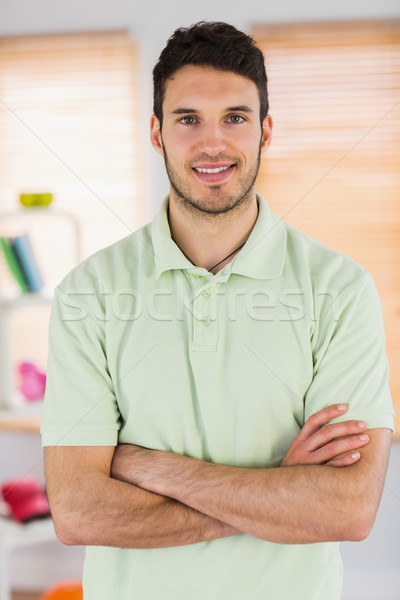 Portret glimlachend knap masseur studio Stockfoto © wavebreak_media