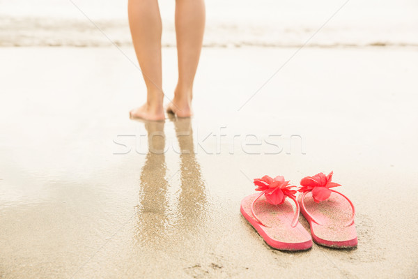 Woman paddling in the sea Stock photo © wavebreak_media