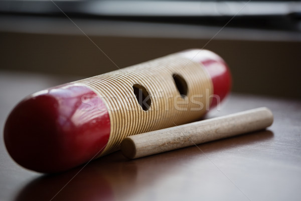 Zdjęcia stock: Instrument · muzyczny · drewniany · stół · klasie · drewna · charakter