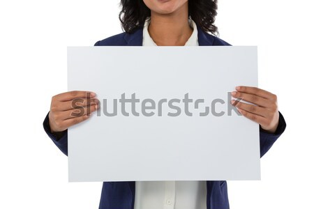 деловая женщина белый плакат бизнеса ребенка Сток-фото © wavebreak_media