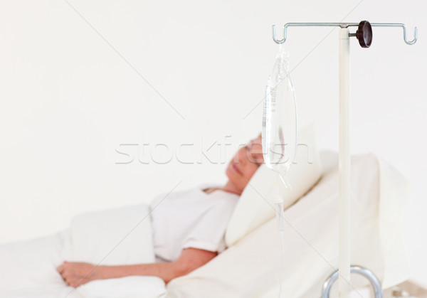 Сток-фото: пациент · медицинской · кровать · старший · больницу