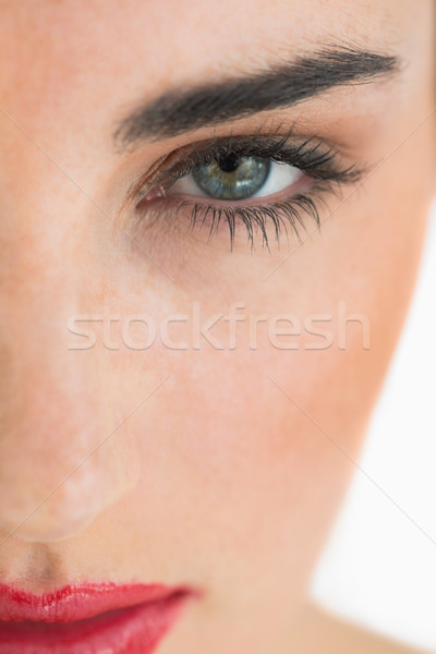 In sus faţă ochi frumuseţe piele Imagine de stoc © wavebreak_media
