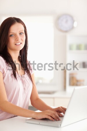 Stockfoto: Nagels · gelukkig · jonge · vrouw · schoonheid · dienst