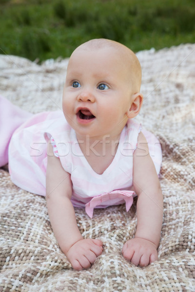 可愛 嬰兒 快樂 女 商業照片 © wavebreak_media