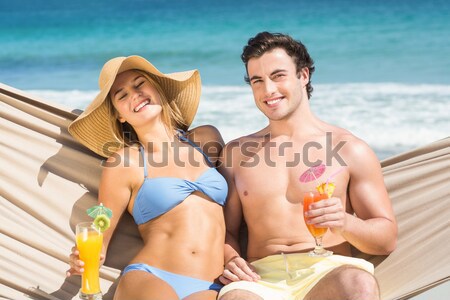 happy couple smiling Stock photo © wavebreak_media
