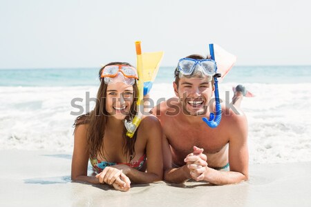Glücklich Paar Schnorchel Mann sexy bikini Stock foto © wavebreak_media