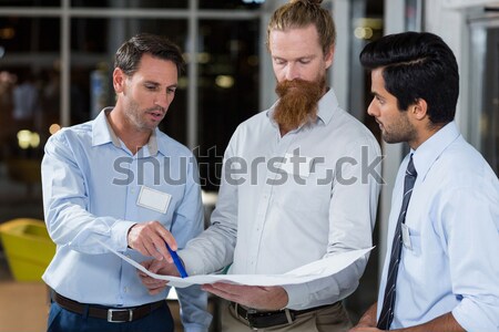 Therapist advising his listening patient Stock photo © wavebreak_media