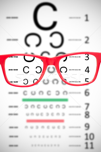 összetett kép szemüveg látásvizsgálat ötlet szemüveg Stock fotó © wavebreak_media