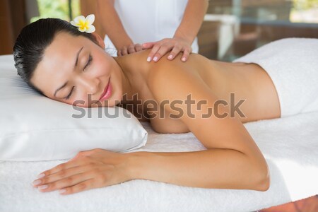 Сток-фото: женщину · соль · массаж