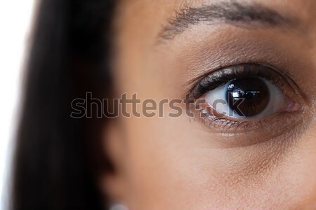 Gözler göz düşünme kadın Stok fotoğraf © wavebreak_media