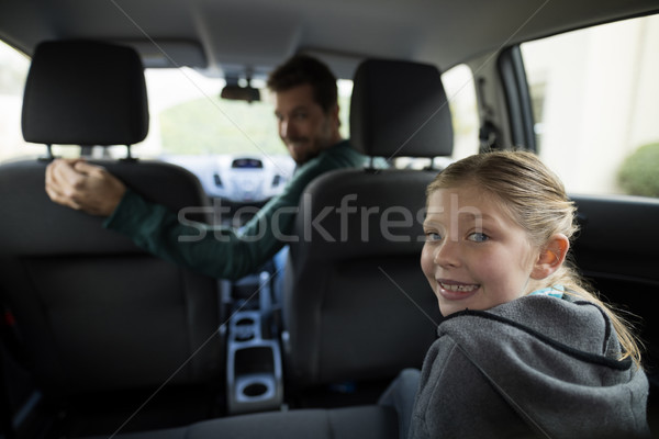 сидят назад сиденье женщину вождения Сток-фото © wavebreak_media