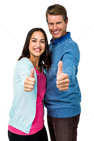 Portrait of happy couple gesturing  Stock photo © wavebreak_media