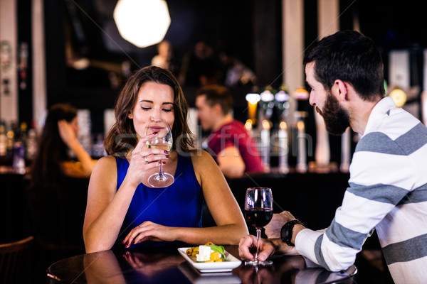 Stock photo: Couple having a drink