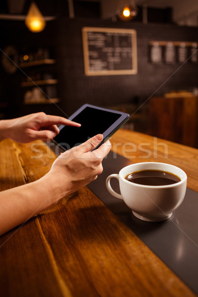 Close-up of person using tablet Stock photo © wavebreak_media