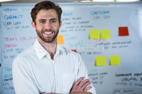 Glimlachend zakenman portret kantoor Stockfoto © wavebreak_media