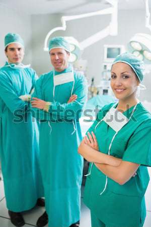 хирурги обсуждение цифровой таблетка коридор больницу Сток-фото © wavebreak_media
