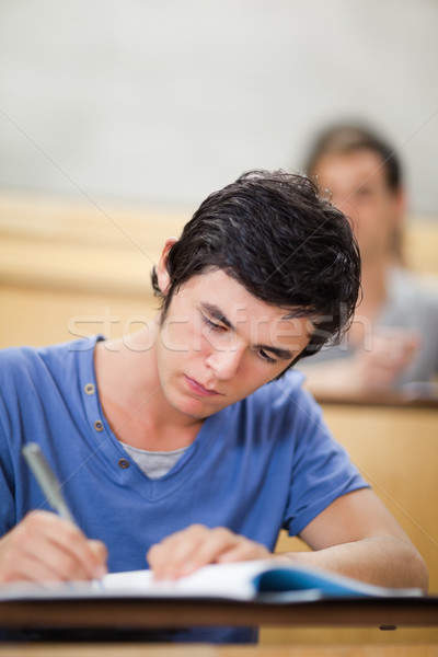 Portrait of a student taking notes in an amphitheater Stock photo © wavebreak_media
