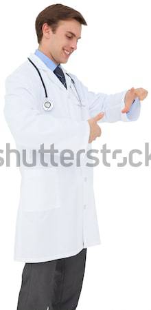 [[stock_photo]]: Jeunes · médecin · sarrau · blanche · médicaux