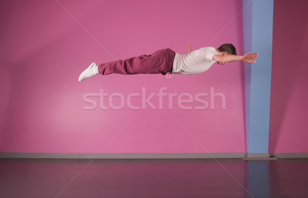 Cool break dancer mid air Stock photo © wavebreak_media