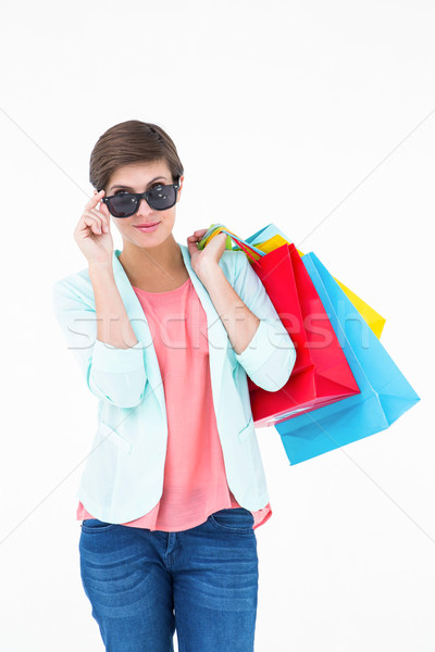  Woman holding some shopping bags  Stock photo © wavebreak_media