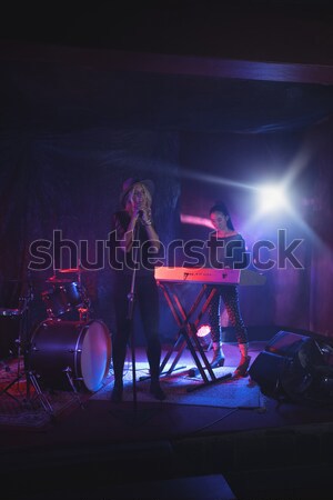Confident female performers performing on stage in nightclub Stock photo © wavebreak_media