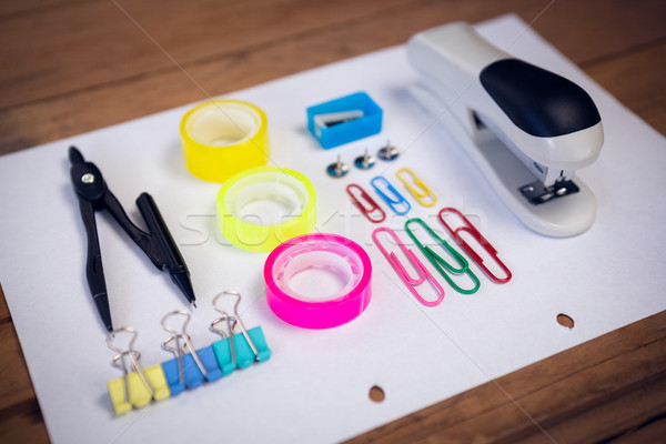 Bureau instrument papier table Creative [[stock_photo]] © wavebreak_media