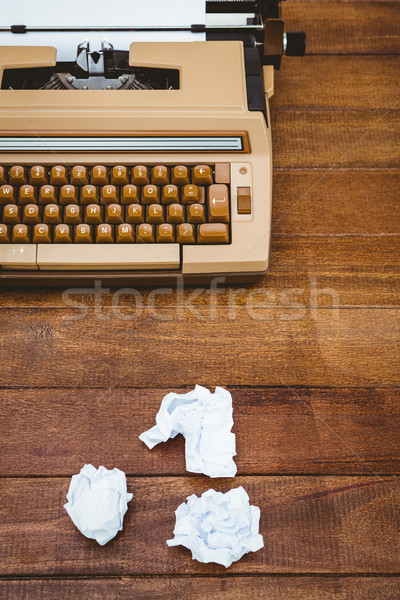 View of an old typewriter and paper Stock photo © wavebreak_media