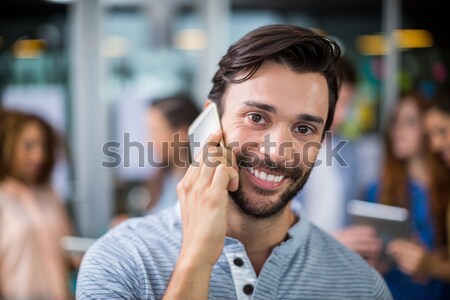 Man talking on mobile phone Stock photo © wavebreak_media