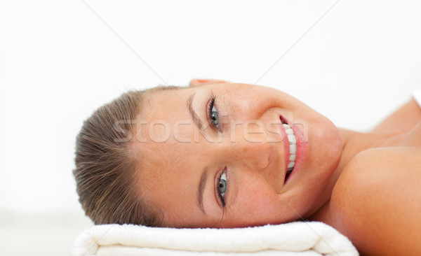 Portrait of blond woman relaxing after a spa treatment Stock photo © wavebreak_media