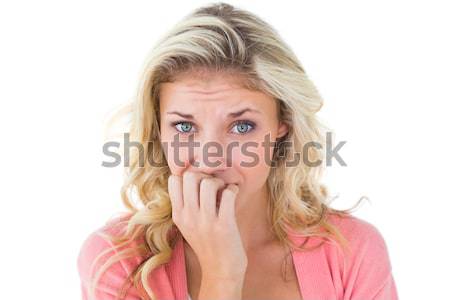 Woman with finger to lip Stock photo © wavebreak_media