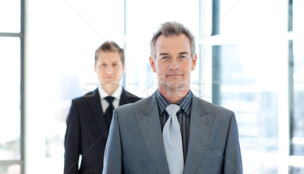 Stock photo: Senior businessman looking at the camera