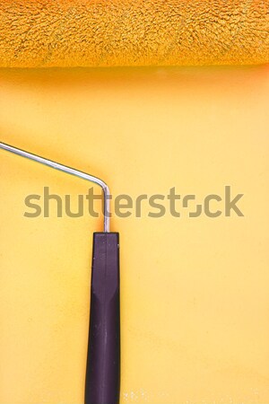 Blue paint roller with handle on a background Stock photo © wavebreak_media