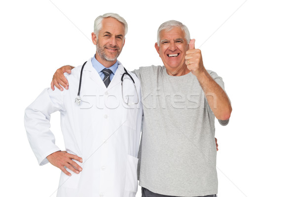 Foto stock: Retrato · médico · altos · hombre