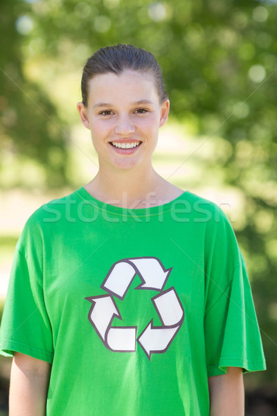 Happy environmental activist in the park Stock photo © wavebreak_media