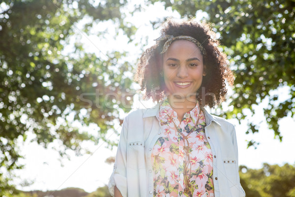 Pretty hipster smiling at camera Stock photo © wavebreak_media