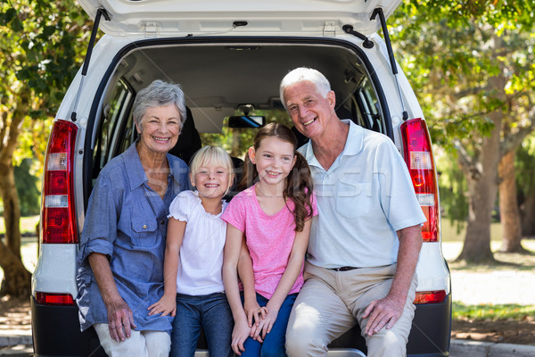 Grandparents going on road trip with grandchildren Stock photo © wavebreak_media