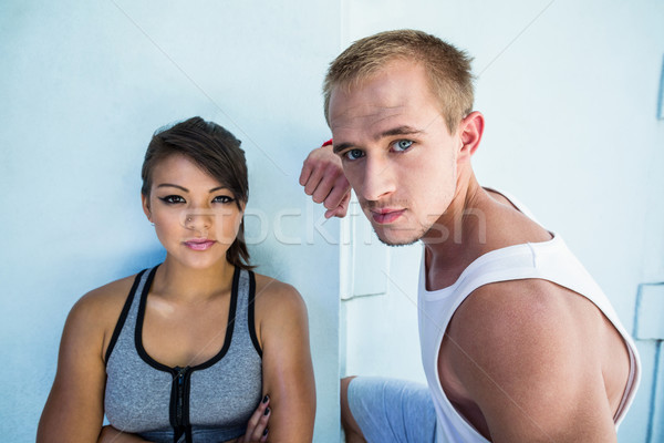 Portrait of a focused couple Stock photo © wavebreak_media