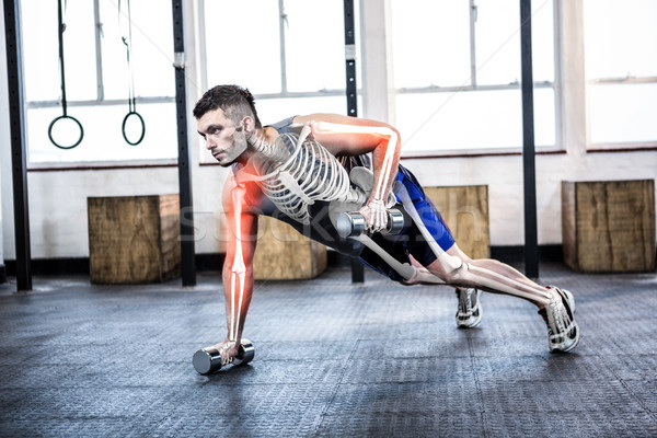 Cuerpo fuerte hombre pesos gimnasio Foto stock © wavebreak_media