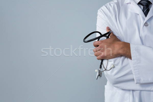 Orvos tart sztetoszkóp fehér középső rész zene Stock fotó © wavebreak_media