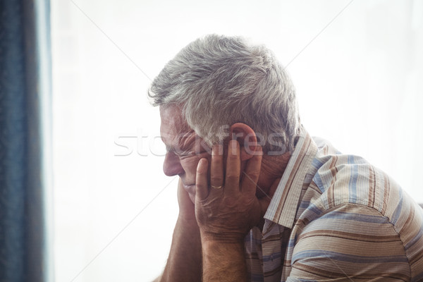 Sad senior man sitting Stock photo © wavebreak_media