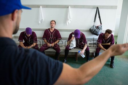 Instructeur yoga klasse fitness studio Stockfoto © wavebreak_media