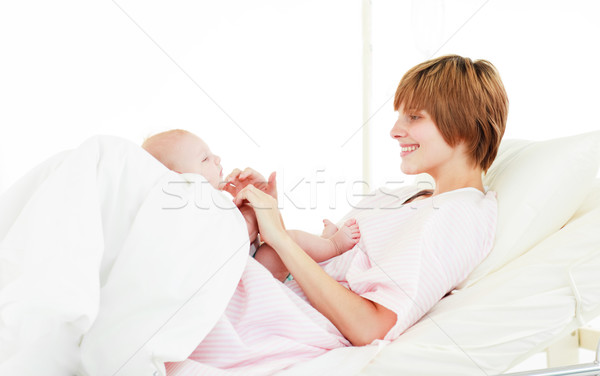 Mother playing with her baby son  Stock photo © wavebreak_media