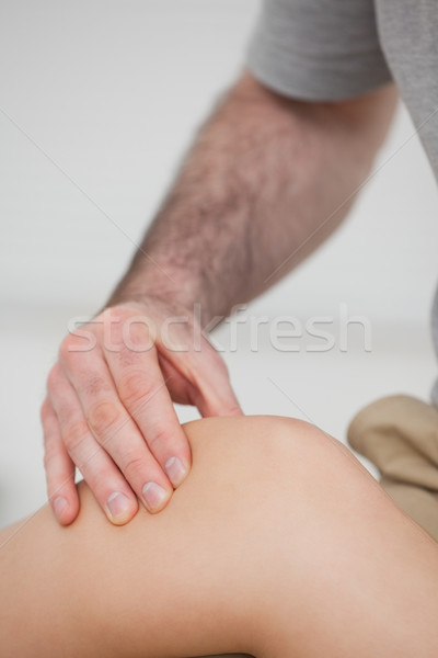 Close-up of hands making a massage in a room Stock photo © wavebreak_media