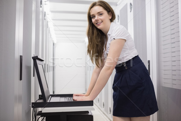 Female technician doing maintenance on servers in data center Stock photo © wavebreak_media